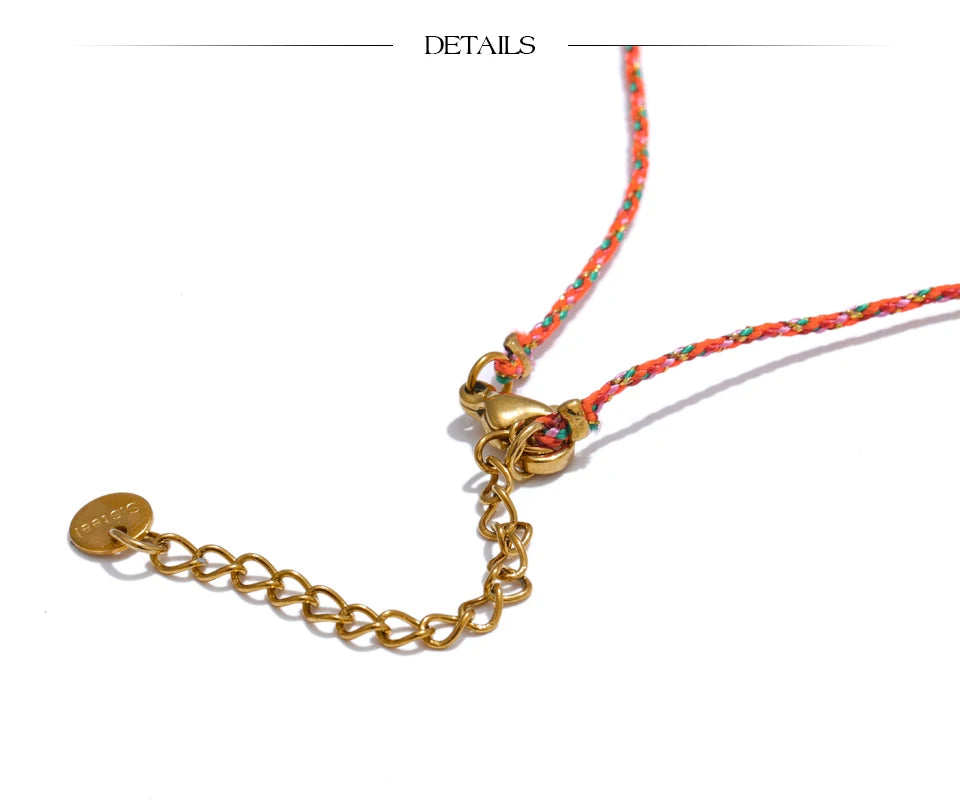 Handwoven Ocean Dream Thin Cord Necklace